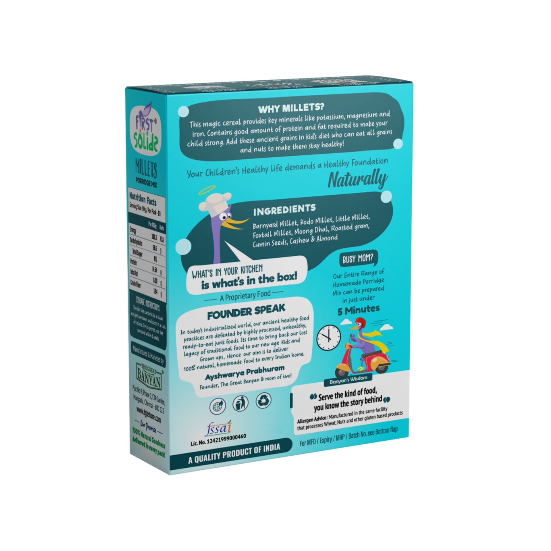 First Solids Millets Porridge Mix 300g